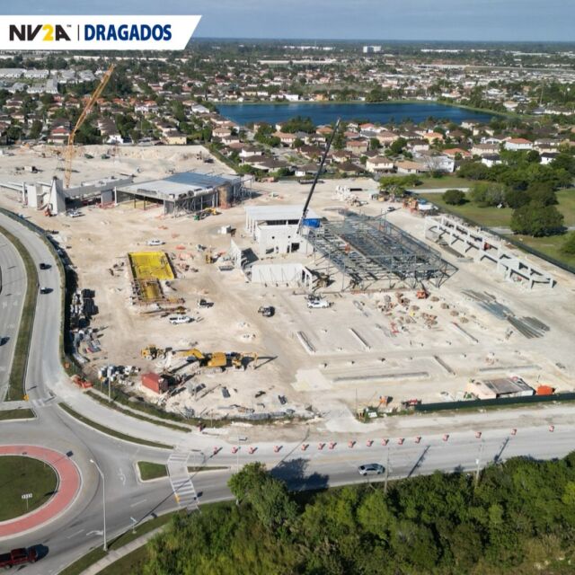 Exciting progress at the South Dade Transit Operations Center! Construction is moving forward, with Building 2, featuring a cutting-edge precast solution, now taking shape alongside other key structures. ​

This state-of-the-art facility, located on a 19.99-acre site, will support a fleet of 100 articulated battery-electric buses, driving sustainable transit in South Dade. With functional spaces like bus maintenance, operations, admin, a pedestrian bridge, and a two-level garage, the SD TOC will be a game-changer for the region. ​

We’re proud to contribute to this transformative project! ​

#SustainableTransit #MiamiDade #NV2ABuilds

@gomiamidade 
#dragados
#dragadosusa